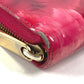 LOUIS VUITTON M90019 イカットフラワー 花 ジッピーウォレット ロングウォレット ラウンドファスナー 長財布 パテントレザー レディース ピンク