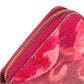 LOUIS VUITTON M90019 イカットフラワー 花 ジッピーウォレット ロングウォレット ラウンドファスナー 長財布 パテントレザー レディース ピンク
