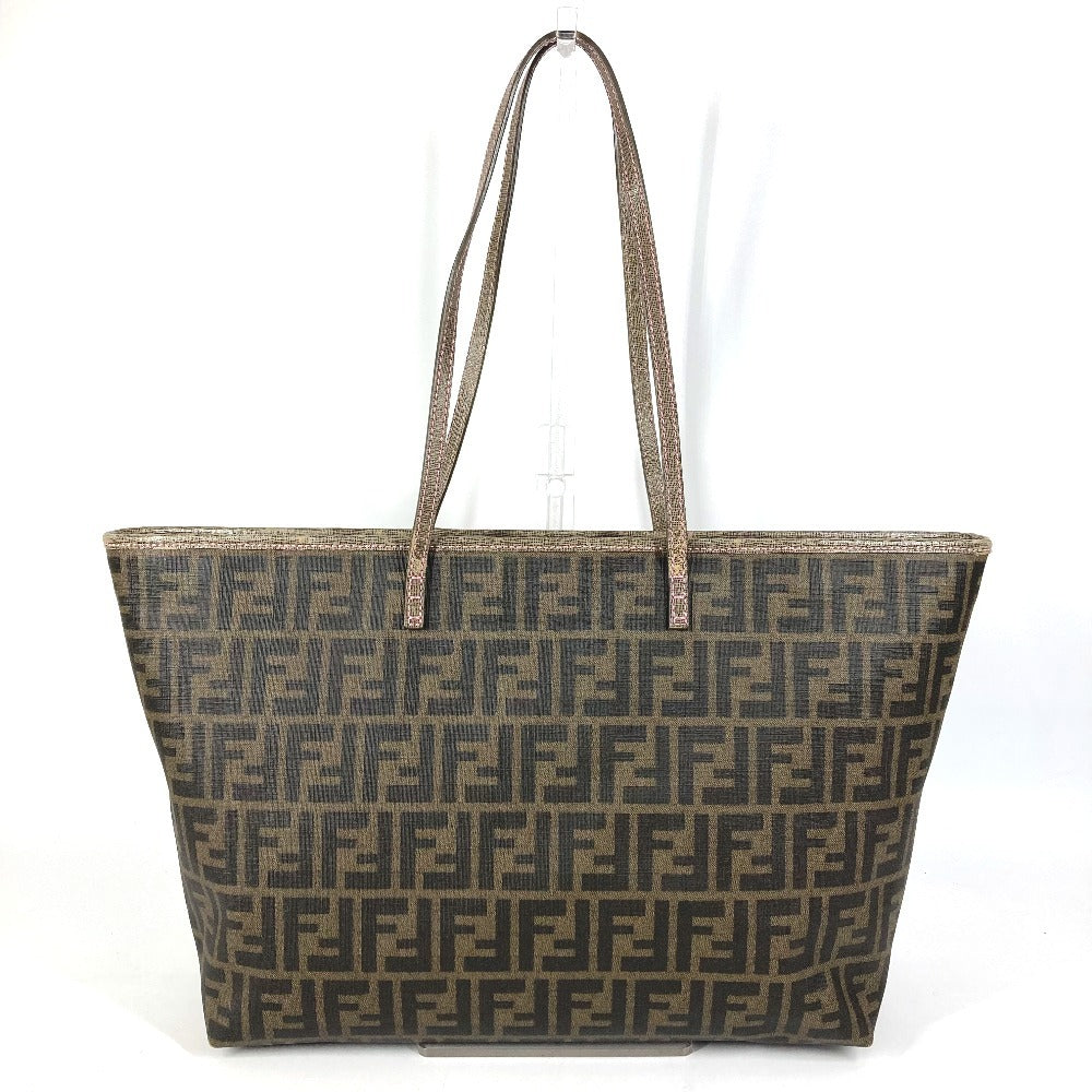 FENDI 8BH185 Sakura Cherry Blossom Zucca Logo Bag Shoulder Tote Bag Shoulder Bag PVC/Leather Unisex Brown