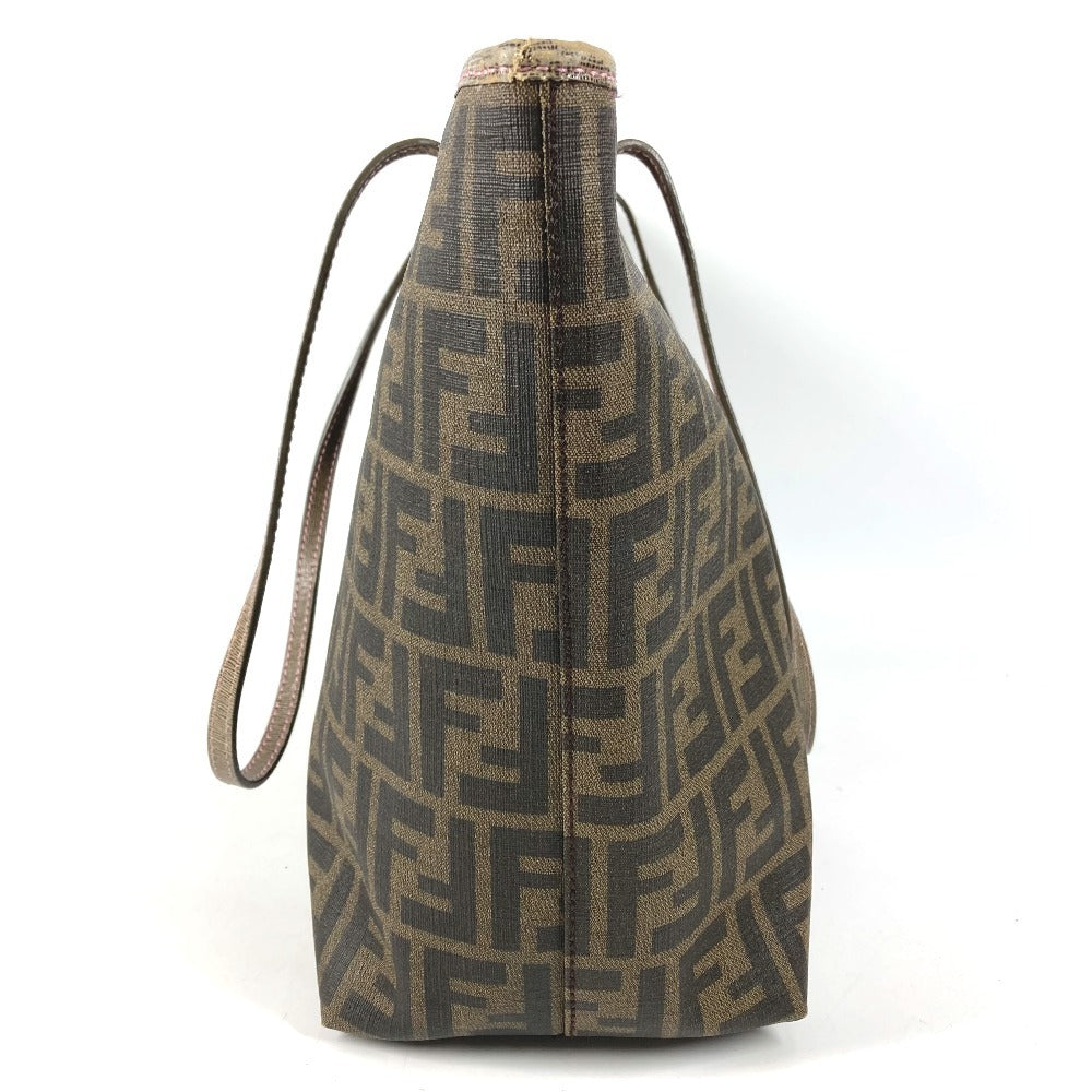 FENDI 8BH185 Sakura Cherry Blossom Zucca Logo Bag Shoulder Tote Bag Shoulder Bag PVC/Leather Unisex Brown