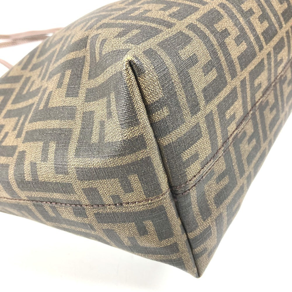 FENDI 8BH185 Sakura Cherry Blossom Zucca Logo Bag Shoulder Tote Bag Shoulder Bag PVC/Leather Unisex Brown