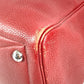 HERMES Victoria 43 Travel Bag, Boston Bag, Taurillon Clemence Leather, Unisex, Red