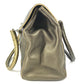 FENDI Selleria Stitch Bag Tote Bag Flap Handbag Leather Unisex Metallic Gold