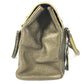 FENDI Selleria Stitch Bag Tote Bag Flap Handbag Leather Unisex Metallic Gold