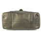FENDI Selleria Stitch Bag Tote Bag Flap Handbag Leather Unisex Metallic Gold