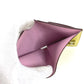 HERMES Bicolor Bearn Compact Verso Bearn Compact Verso H-logo Compact Wallet Two-fold wallet Epsom Unisex Yellow x Pink