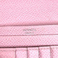 HERMES Bicolor Bearn Compact Verso Bearn Compact Verso H-logo Compact Wallet Two-fold wallet Epsom Unisex Yellow x Pink