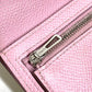 HERMES Bicolor Bearn Compact Verso Bearn Compact Verso H-logo Compact Wallet Two-fold wallet Epsom Unisex Yellow x Pink
