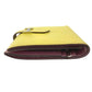 HERMES Bicolor Bearn Compact Verso Bearn Compact Verso H-logo Compact Wallet Two-fold wallet Epsom Unisex Yellow x Pink