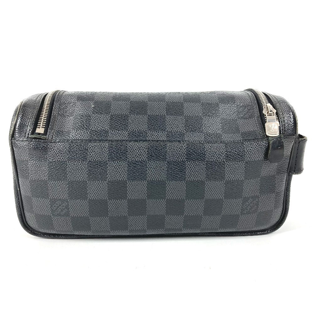 LOUIS VUITTON N47625 ダミエグラフィット トワレポーチ メイクポーチ 化粧ポーチ セカンドバッグ クラッチバッグ ポーチ ダミエグラフィットキャンバス ユニセックス ブラック