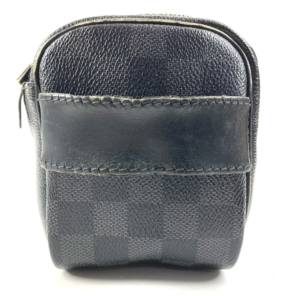 LOUIS VUITTON N47625 ダミエグラフィット トワレポーチ メイクポーチ 化粧ポーチ セカンドバッグ クラッチバッグ ポーチ ダミエグラフィットキャンバス ユニセックス ブラック