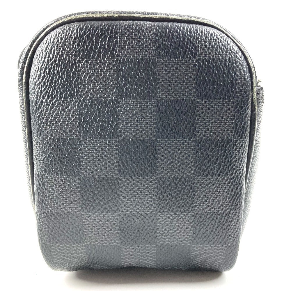 LOUIS VUITTON N47625 ダミエグラフィット トワレポーチ メイクポーチ 化粧ポーチ セカンドバッグ クラッチバッグ ポーチ ダミエグラフィットキャンバス ユニセックス ブラック