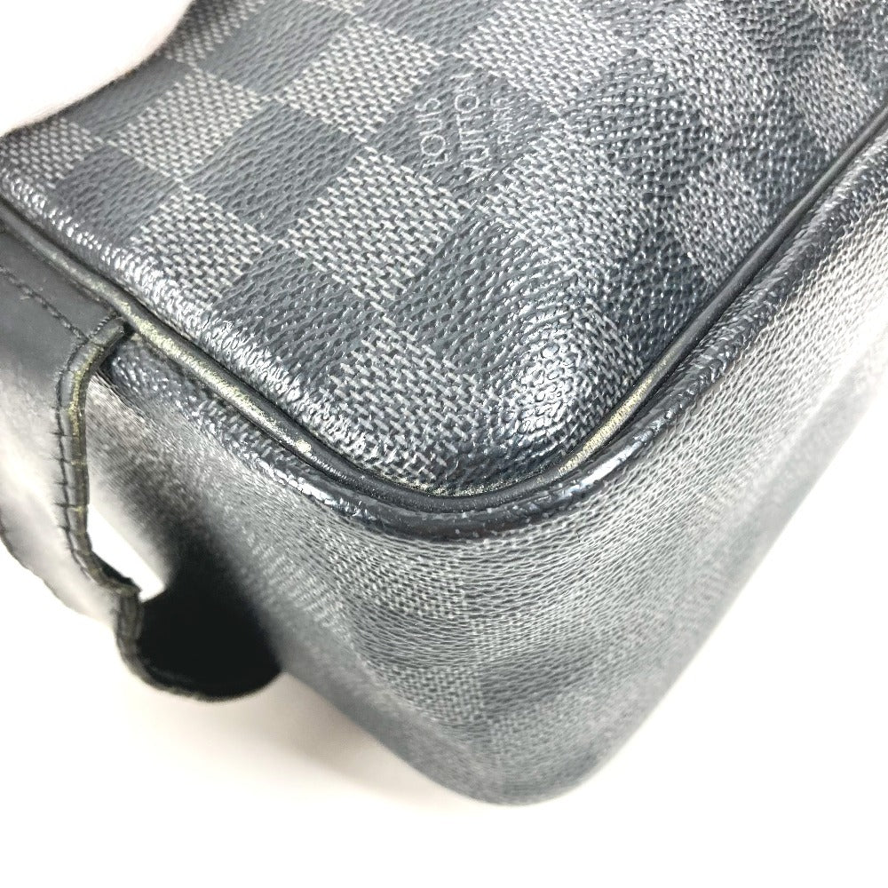 LOUIS VUITTON N47625 ダミエグラフィット トワレポーチ メイクポーチ 化粧ポーチ セカンドバッグ クラッチバッグ ポーチ ダミエグラフィットキャンバス ユニセックス ブラック