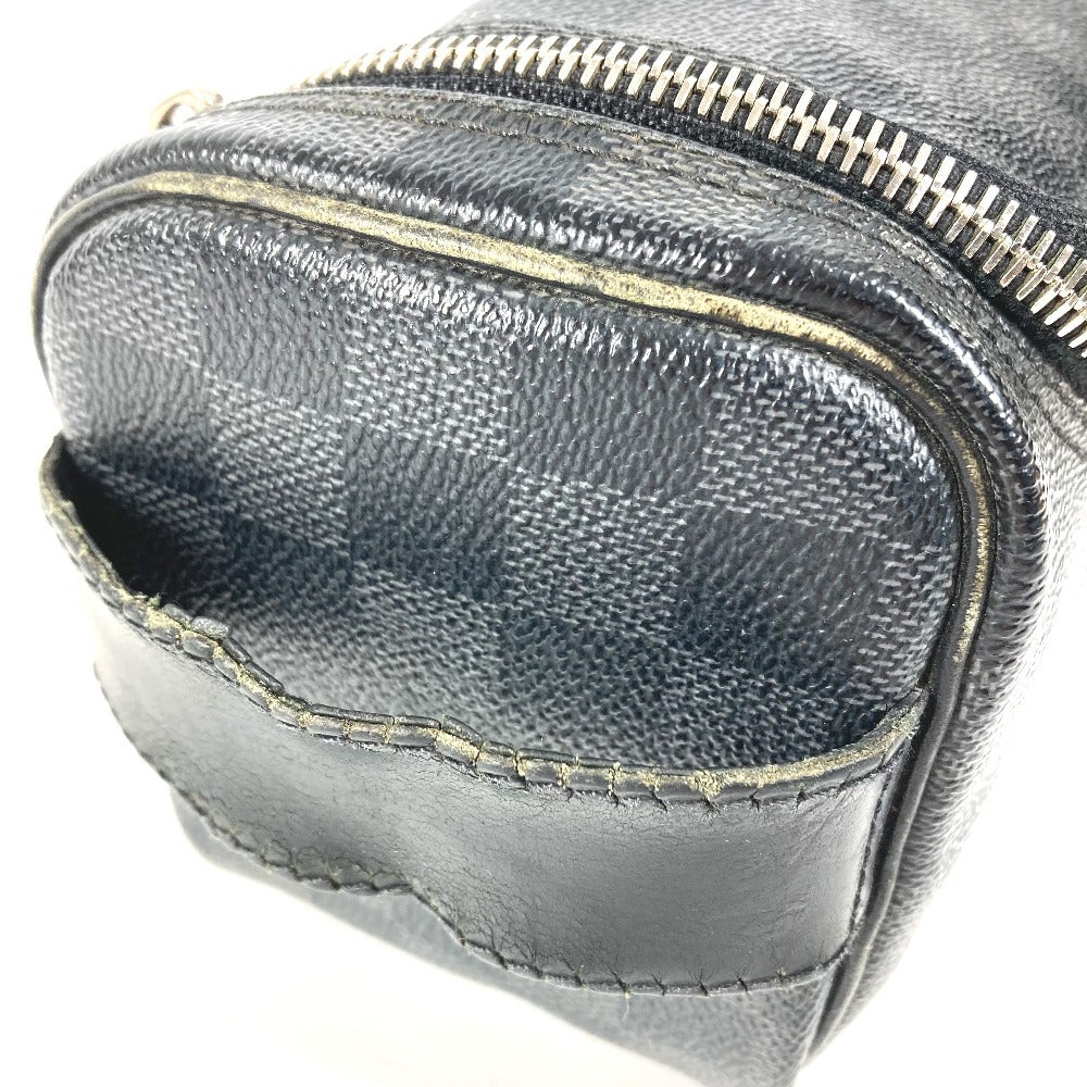 LOUIS VUITTON N47625 ダミエグラフィット トワレポーチ メイクポーチ 化粧ポーチ セカンドバッグ クラッチバッグ ポーチ ダミエグラフィットキャンバス ユニセックス ブラック