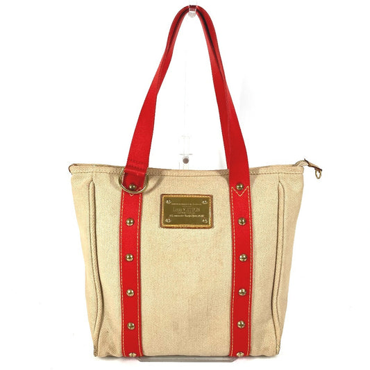 LOUIS VUITTON M40035 アンティグア カバMM カバ MM カバン トートバッグ 肩掛け ショルダーバッグ キャンバス/レザー ユニセックス ベージュ