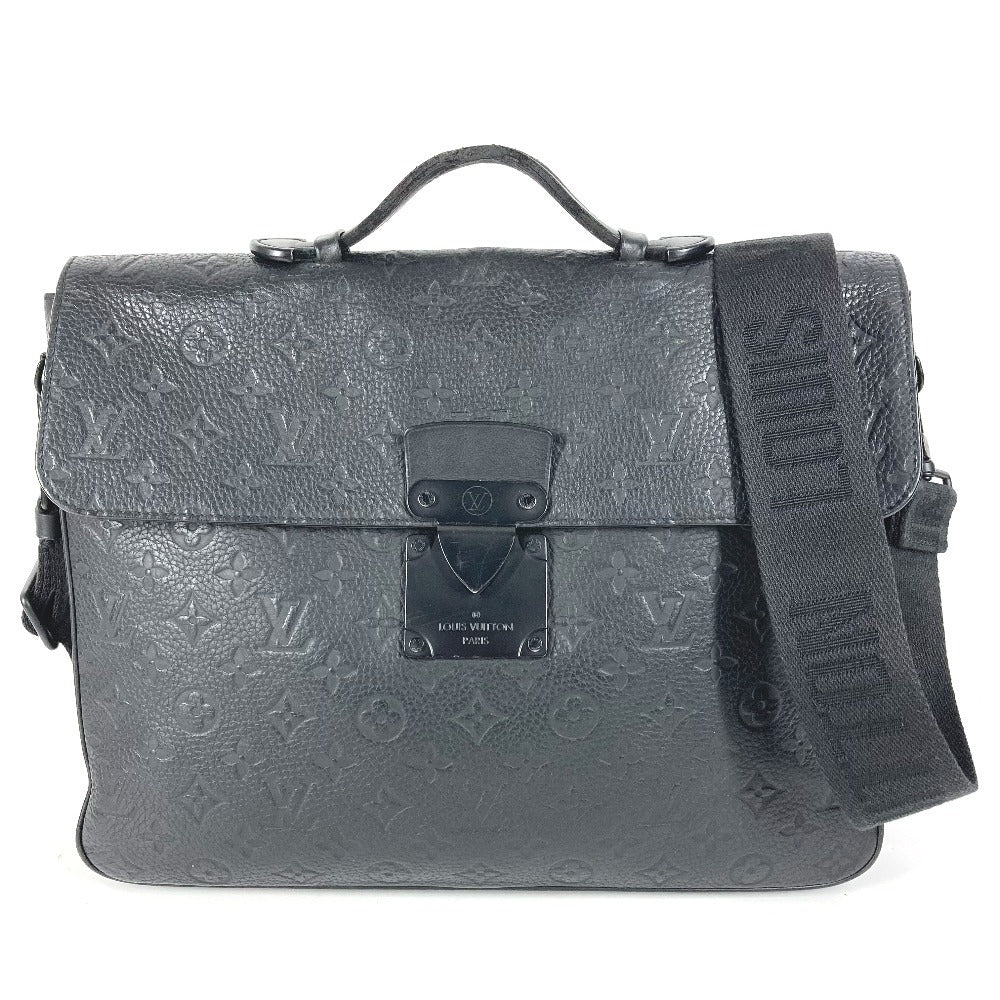 LOUIS VUITTON M20835 モノグラムトリヨン Sロック ブリーフケース カバン ハンドバッグ トートバッグ ブリーフケース 書類バッグ 2WAYバッグ ショルダーバッグ ビジネスバッグ トリヨンレザー ユニセックス ブラック