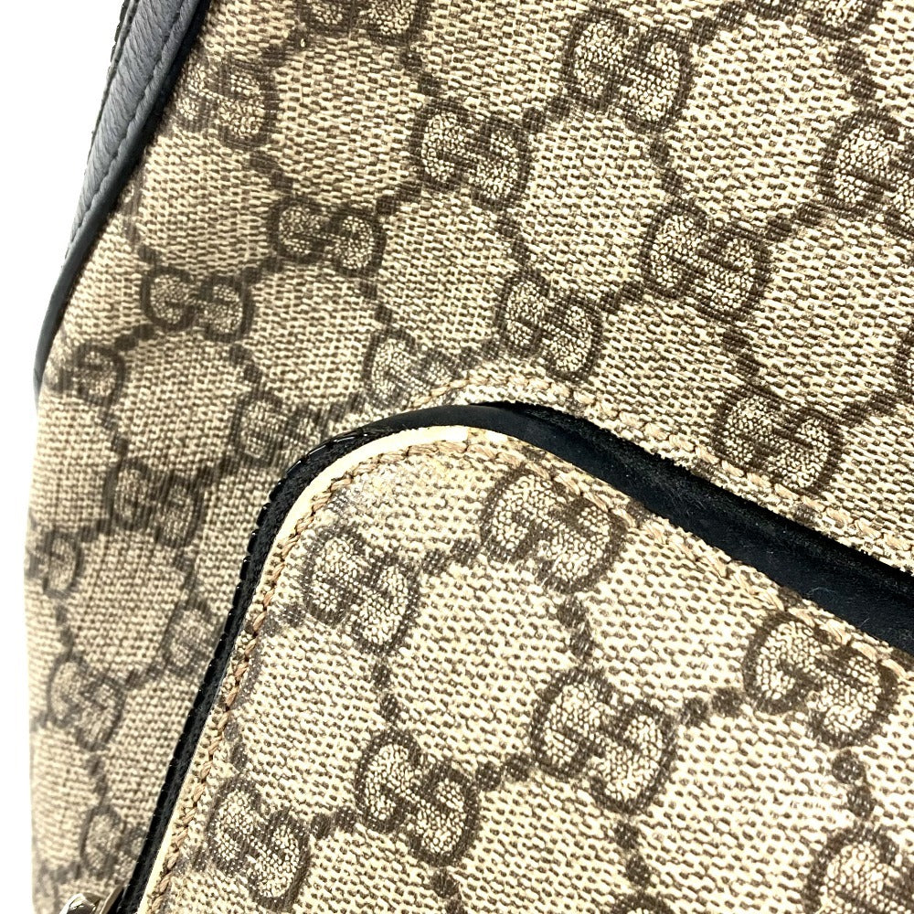 GUCCI 429020 GG Supreme Logo Bag Backpack Rucksack GG Supreme Canvas Unisex Beige