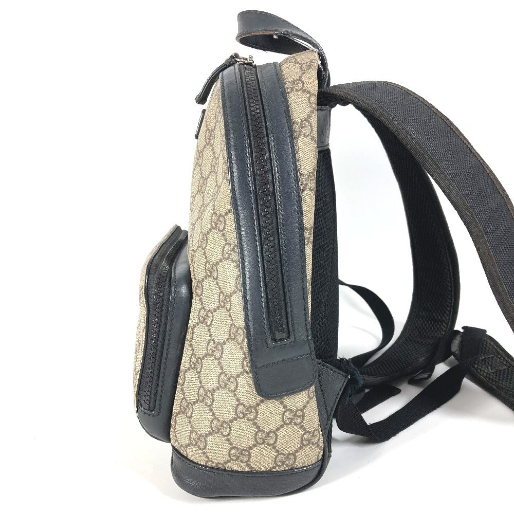 GUCCI 429020 GG Supreme Logo Bag Backpack Rucksack GG Supreme Canvas Unisex Beige