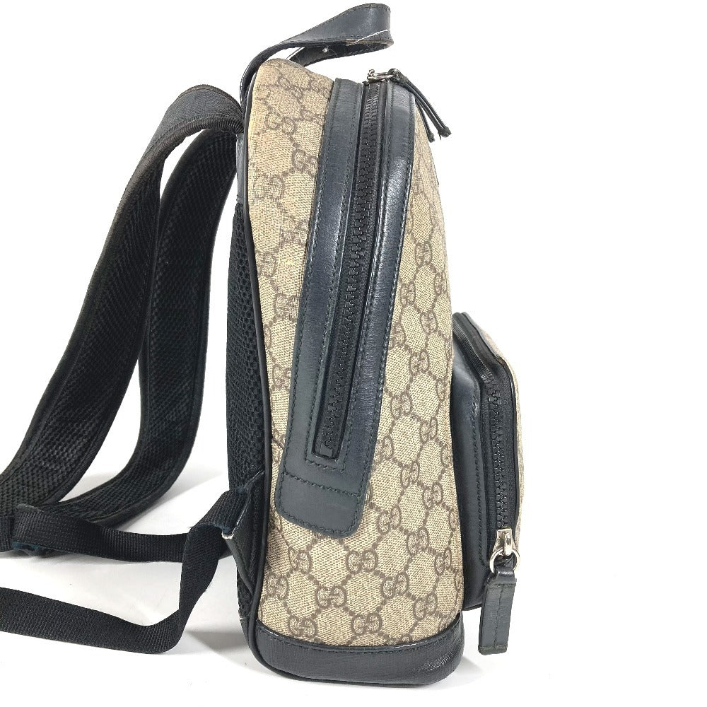 GUCCI 429020 GG Supreme Logo Bag Backpack Rucksack GG Supreme Canvas Unisex Beige