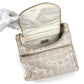 CHANEL A15958 New Travel Line CC Coco Mark Logo Bag Backpack Rucksack Nylon/Leather Ladies Beige
