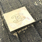CHANEL チョコバー ロゴ CC ココマーク カバン チェーンバッグ 肩掛け フラップ ショルダーバッグ デニム ユニセックス ブルー