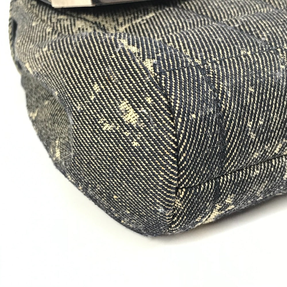 CHANEL チョコバー ロゴ CC ココマーク カバン チェーンバッグ 肩掛け フラップ ショルダーバッグ デニム ユニセックス ブルー