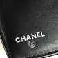 CHANEL メイクパレット CC ココマーク ロゴ コンパクトウォレット 2つ折り財布 エナメル ユニセックス ブラック