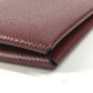 HERMES Coin Purse Calvi Wallet Small Accessories Bi-fold Card Holder Pass Case Card Case Epsom Unisex Brown