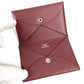 HERMES Coin Purse Calvi Wallet Small Accessories Bi-fold Card Holder Pass Case Card Case Epsom Unisex Brown
