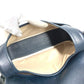 HERMES Vintage Noumea Bag Shoulder Flap Shoulder Bag Leather Unisex Navy