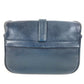 HERMES Vintage Noumea Bag Shoulder Flap Shoulder Bag Leather Unisex Navy