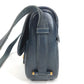 HERMES Vintage Noumea Bag Shoulder Flap Shoulder Bag Leather Unisex Navy