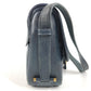 HERMES Vintage Noumea Bag Shoulder Flap Shoulder Bag Leather Unisex Navy