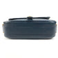 HERMES Vintage Noumea Bag Shoulder Flap Shoulder Bag Leather Unisex Navy
