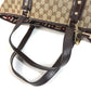 GUCCI 139260 チャーム付き GG ロゴ シェリーライン 肩掛け トートバッグ カバン ショルダーバッグ GGキャンバス/レザー ユニセックス ベージュ