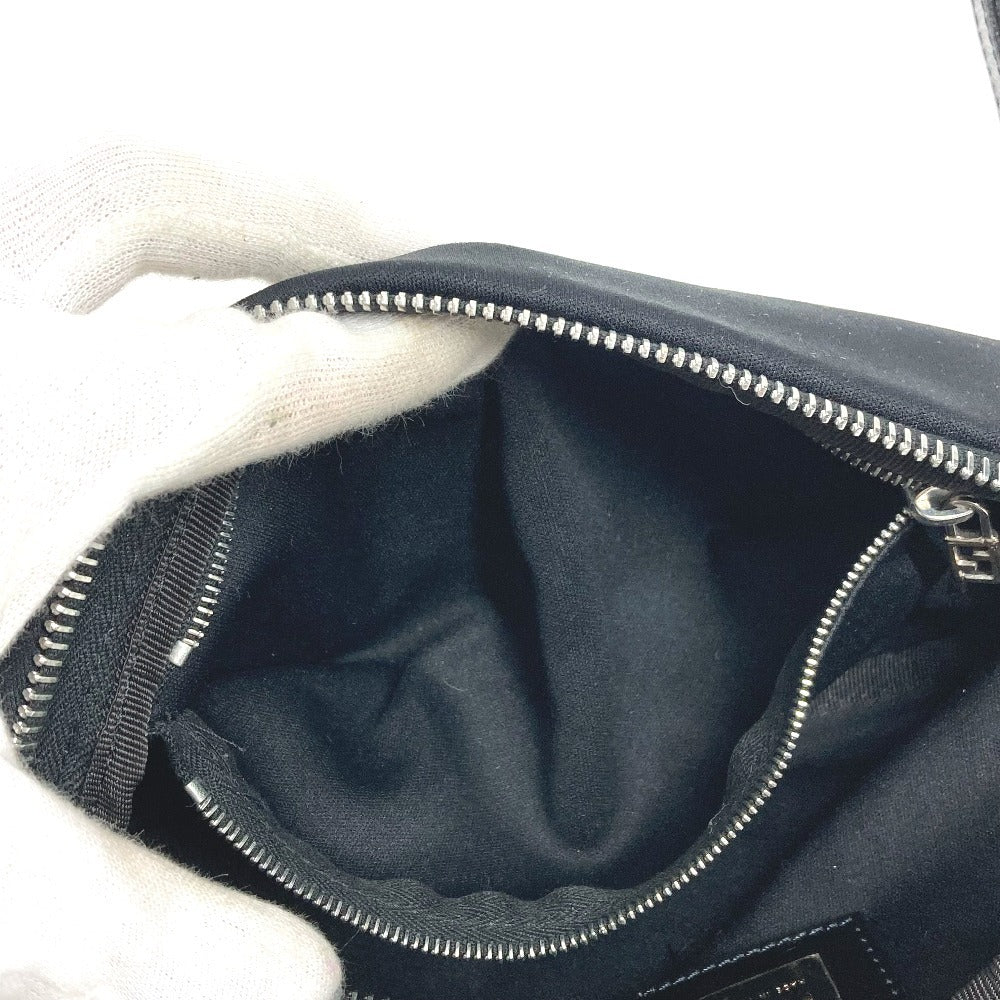 FENDI FFロゴ カバン 肩掛け ショルダーバッグ ジャージ ユニセックス ブラック