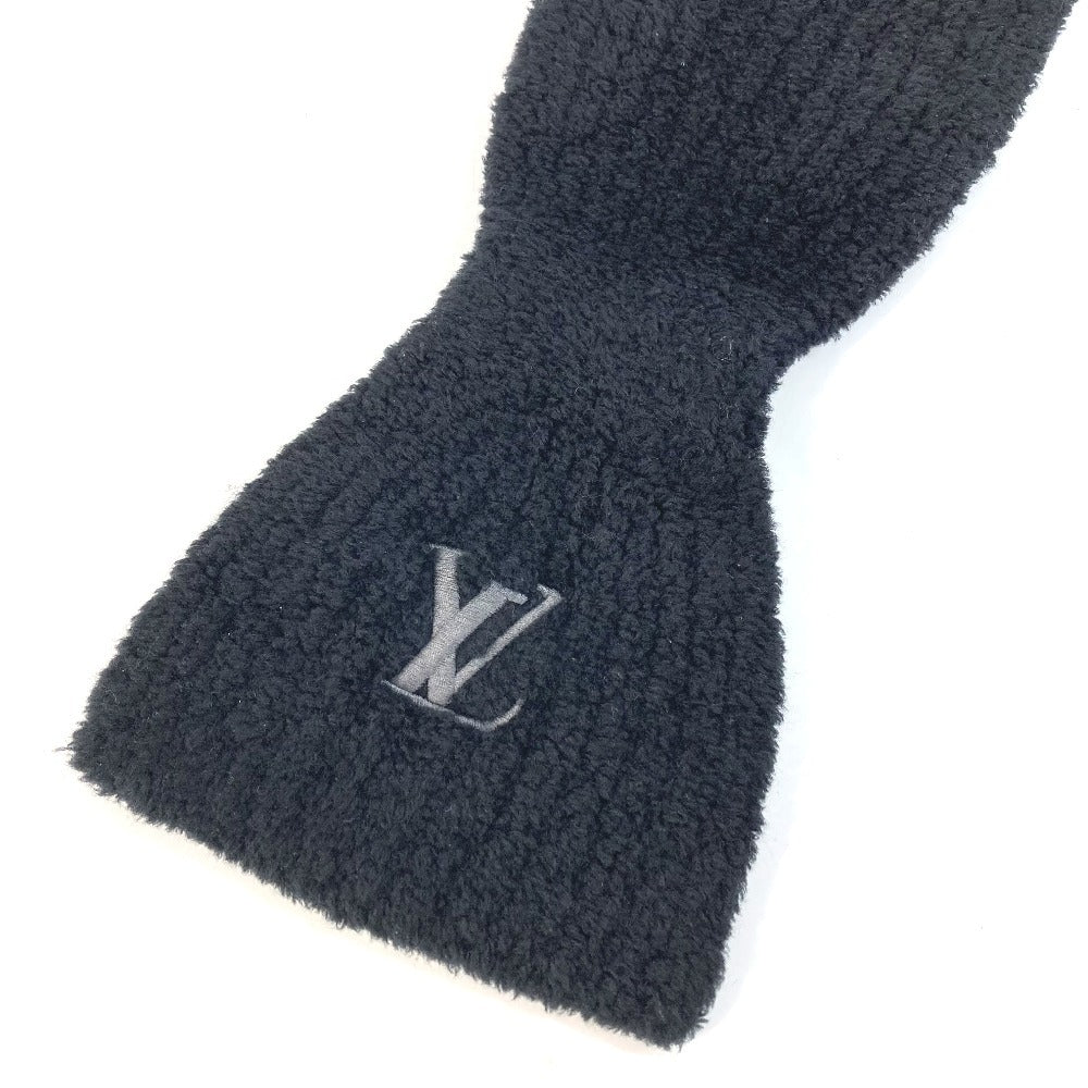 LOUIS VUITTON M90804 Scarf Only LV Mini Confi Knit Tippet Scarf Wool Unisex Black