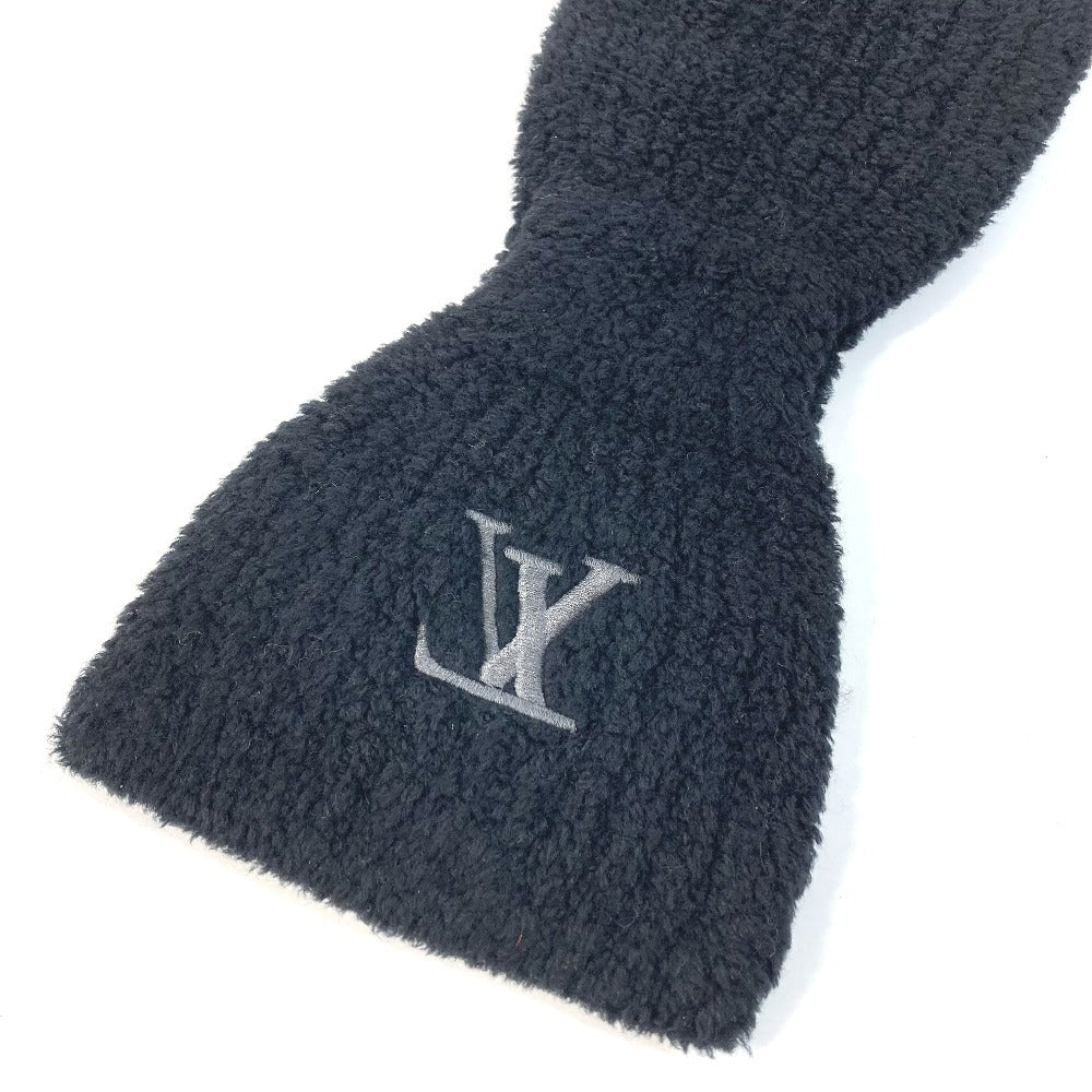 LOUIS VUITTON M90804 Scarf Only LV Mini Confi Knit Tippet Scarf Wool Unisex Black