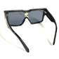 LOUIS VUITTON Z1578E Swarovski Sunglasses Cyclone Sunglasses Cyclone Eyewear Glasses Eyewear Eyewear Sunglasses Acetate Men's Black