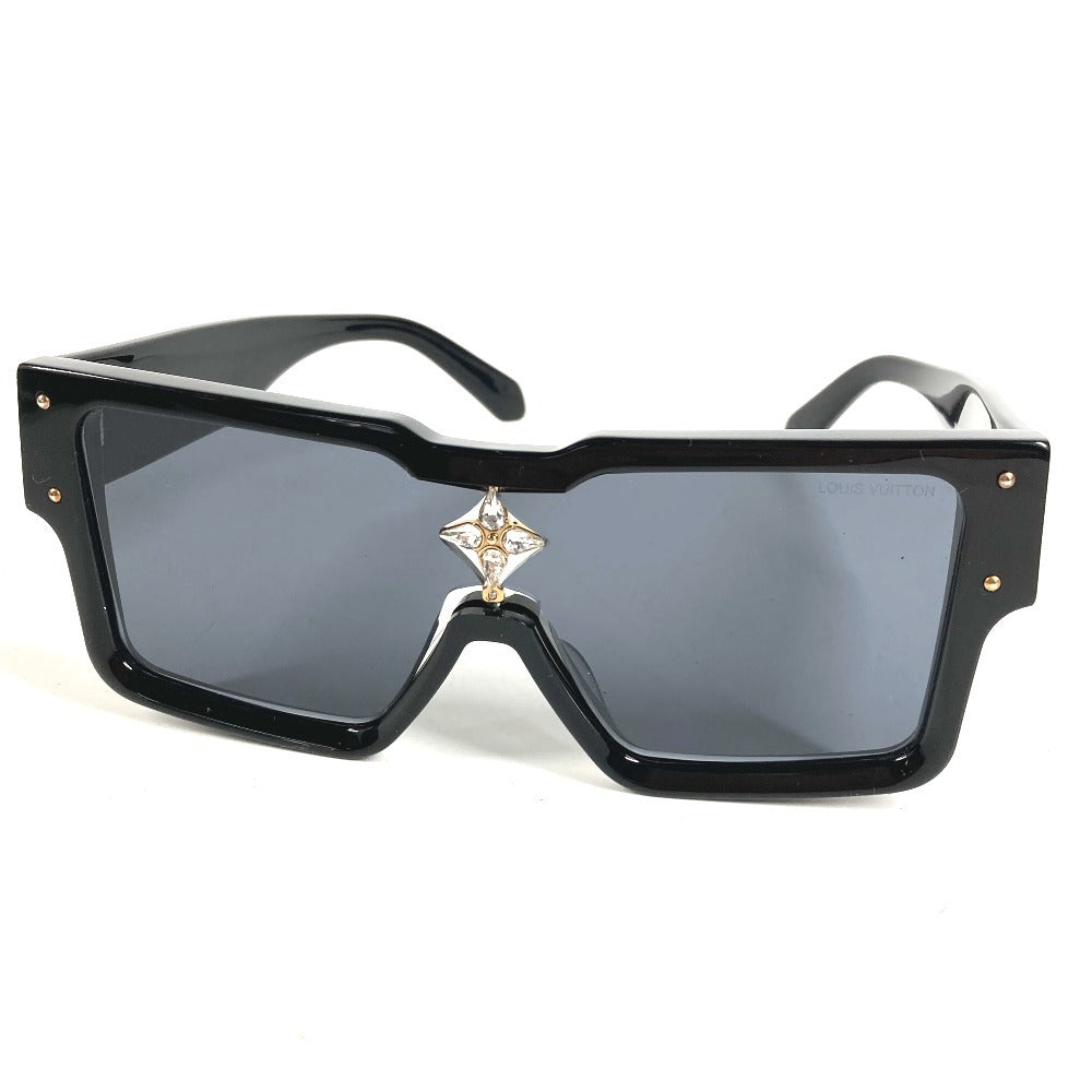 LOUIS VUITTON Z1578E Swarovski Sunglasses Cyclone Sunglasses Cyclone Eyewear Glasses Eyewear Eyewear Sunglasses Acetate Men's Black