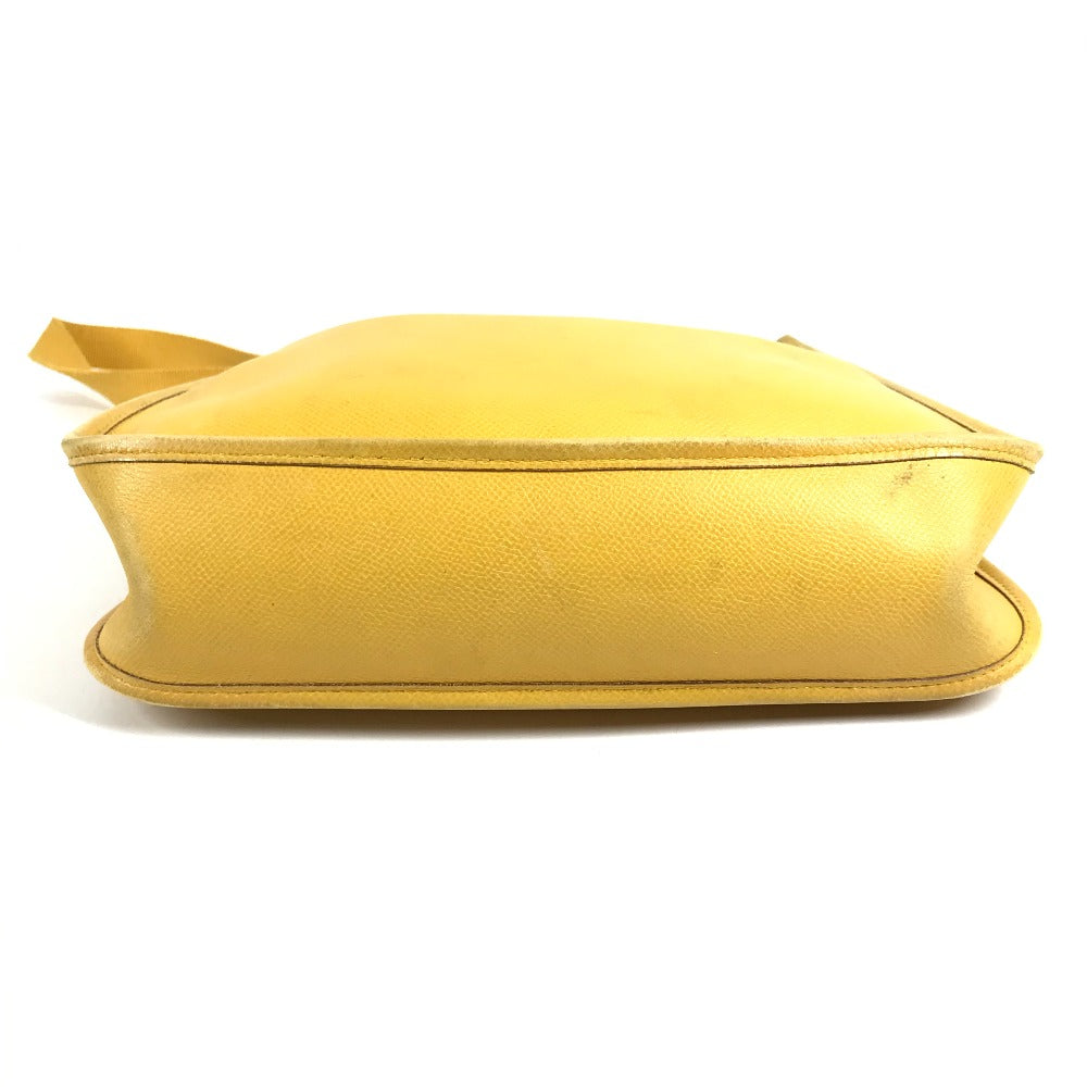 HERMES Vintage Vespa PM Bag Crossbody Pochette Shoulder Bag Leather Unisex Yellow