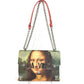 LOUIS VUITTON M64626 Masters Collection Mona Lisa กระเป๋าสะพายโซ่คู่ กระเป๋าสะพายข้าง กระเป๋าสะพายไหล่ กระเป๋าถือ หนัง ยูนิเซ็กส์ สีชมพู