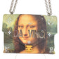 LOUIS VUITTON M64626 Masters Collection Mona Lisa กระเป๋าสะพายโซ่คู่ กระเป๋าสะพายข้าง กระเป๋าสะพายไหล่ กระเป๋าถือ หนัง ยูนิเซ็กส์ สีชมพู