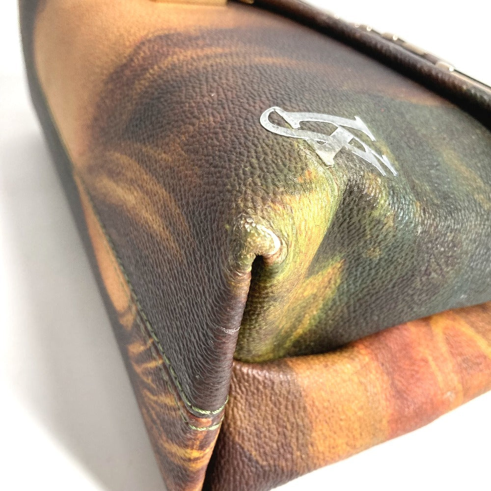LOUIS VUITTON M64626 Masters Collection Mona Lisa กระเป๋าสะพายโซ่คู่ กระเป๋าสะพายข้าง กระเป๋าสะพายไหล่ กระเป๋าถือ หนัง ยูนิเซ็กส์ สีชมพู