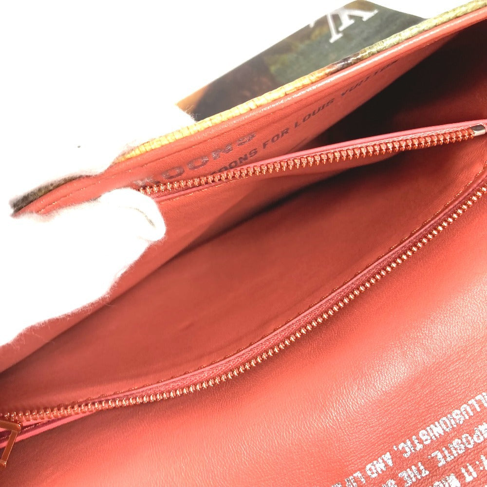 LOUIS VUITTON M64626 Masters Collection Mona Lisa กระเป๋าสะพายโซ่คู่ กระเป๋าสะพายข้าง กระเป๋าสะพายไหล่ กระเป๋าถือ หนัง ยูนิเซ็กส์ สีชมพู