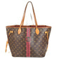 LOUIS VUITTON M41178 Monogram Neverfull MM Neverfull MM กระเป๋า โท้ทบ็อกซ์ กระเป๋าสะพายไหล่ Monogram Canvas ยูนิเซ็กส์ สีน้ำตาล