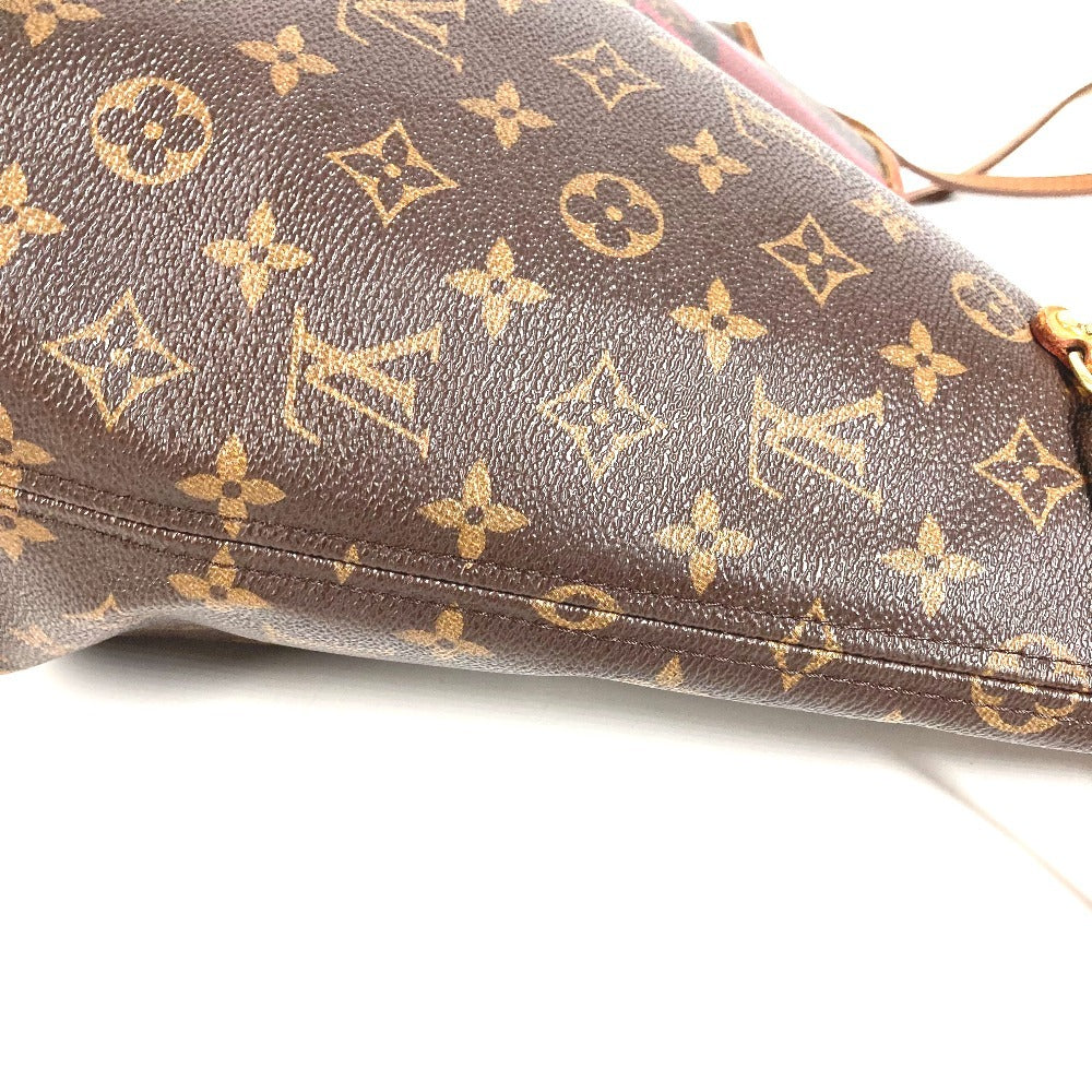 LOUIS VUITTON M41178 Monogram Neverfull MM Neverfull MM กระเป๋า โท้ทบ็อกซ์ กระเป๋าสะพายไหล่ Monogram Canvas ยูนิเซ็กส์ สีน้ำตาล