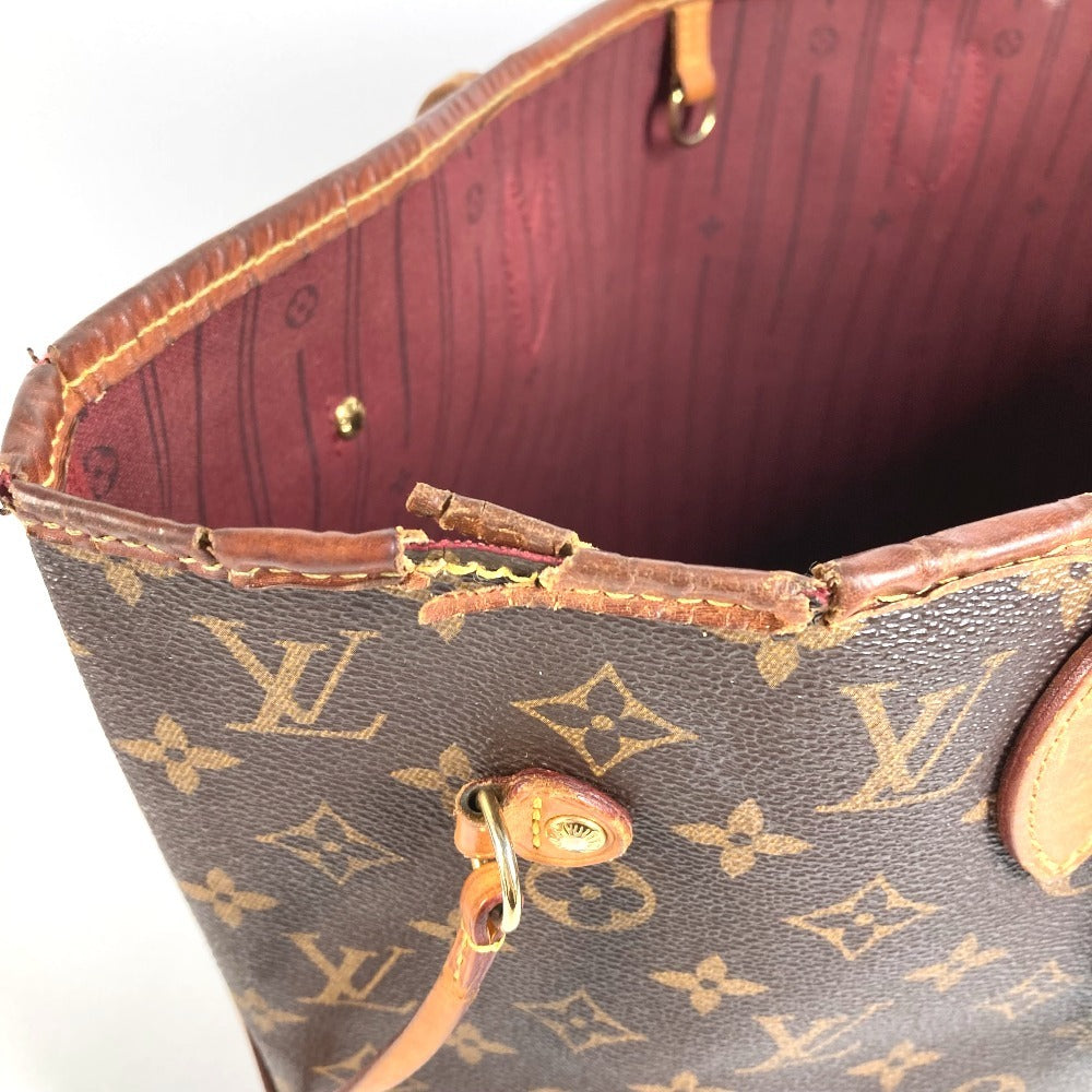 LOUIS VUITTON M41178 Monogram Neverfull MM Neverfull MM กระเป๋า โท้ทบ็อกซ์ กระเป๋าสะพายไหล่ Monogram Canvas ยูนิเซ็กส์ สีน้ำตาล