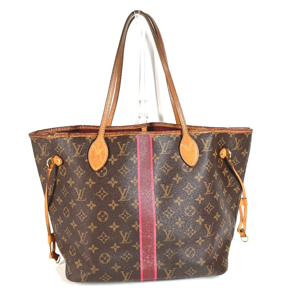 LOUIS VUITTON M41178 Monogram Neverfull MM Neverfull MM กระเป๋า โท้ทบ็อกซ์ กระเป๋าสะพายไหล่ Monogram Canvas ยูนิเซ็กส์ สีน้ำตาล