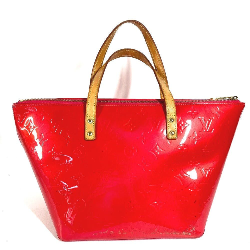 LOUIS VUITTON M93669 Monogram Vernis Bellevue PM กระเป๋าโท้ท กระเป๋าถือ แคนวาส Monogram Vernis ยูนิเซ็กส์ Rose Pop สีชมพู